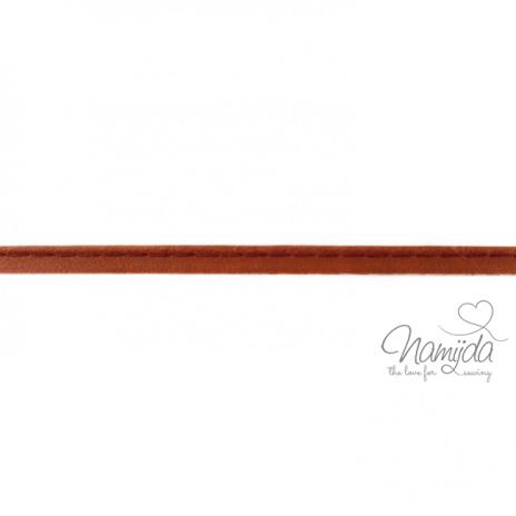 1 MTR. ♥ Kunstleder Paspelband Rost ♥