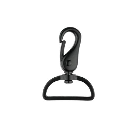 1 STüCK - TASCHENKARABINER - SCHwARZ - 40MM