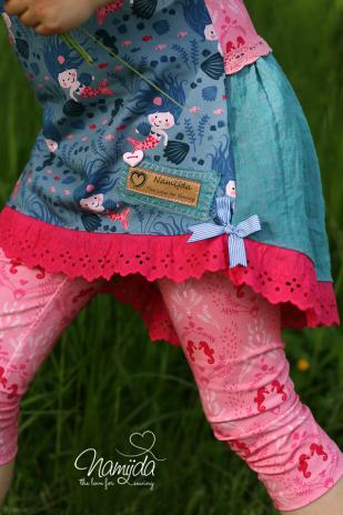 ♥1 Mtr. Wäschespitze gerüscht -  5cm - PINK ♥