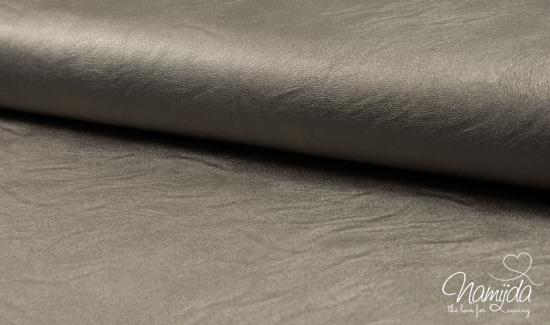 0,5 MTR. ♥ KuNSTLEDER SILBER ♥