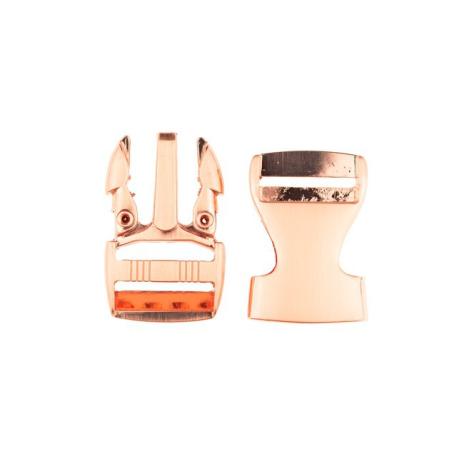 1 STüCK -  STECKSCHLoSS / STECKSCHLIEßER -  ROSEGOLD - 25MM