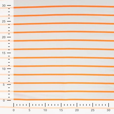 0,50 MTR. NEON STRIPES ORANGE - FRENCH TERRY