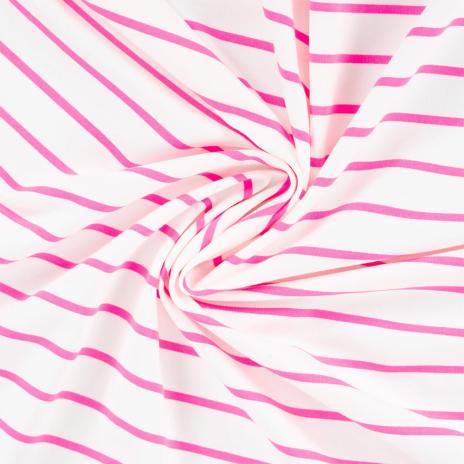 0,50 MTR. NEON STRIPES PINK - FRENCH TERRY