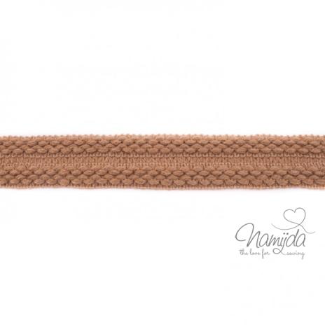 1 MTR. ♥ Einfassband Strick - Taupe ♥