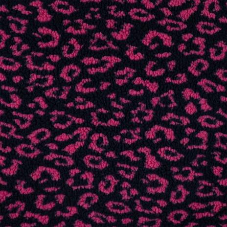0,50 MTR. ♥ TEDDY JACQUARD LEO PINK  ♥