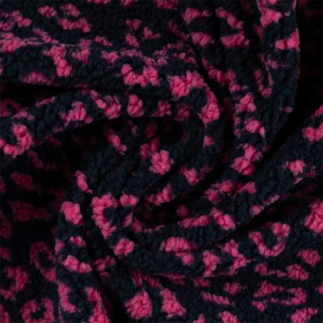 0,50 MTR. ♥ TEDDY JACQUARD LEO PINK  ♥