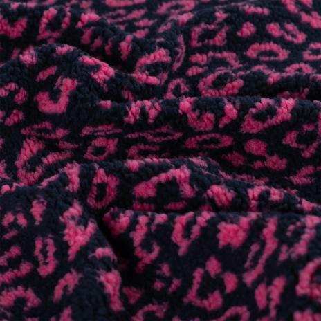 0,50 MTR. ♥ TEDDY JACQUARD LEO PINK  ♥