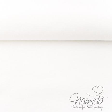 ♥0,5 Mtr. BIO Bündchen GLATT - WeiSS - Schlauch ♥