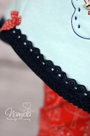 1 MTR. ♥ Einfassband Strick - Navy ♥
