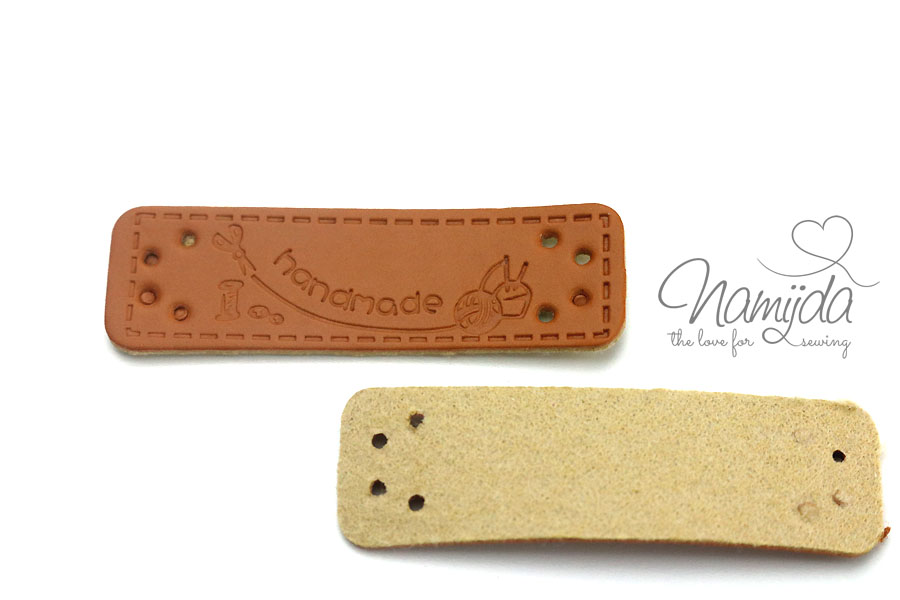 1 Stück HANDMADE LABEL 15x50mm Stoffe, Spitzen 1 Stück HANDMADE LABEL ANKER 15x50 mm Stoffe, Spitzen