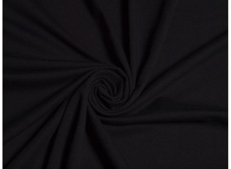 0,5 MTR. ♥  UNI BIO BAUMWOLLJERSEY SCHwaRZ  ♥
