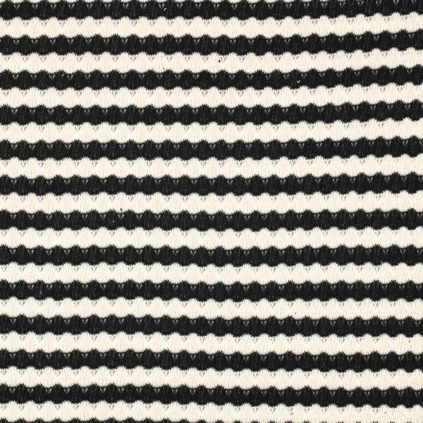 0,50 MTR.  ♥ STRICKSTOFF JACQUARD SCHWARZ/WEISS ♥