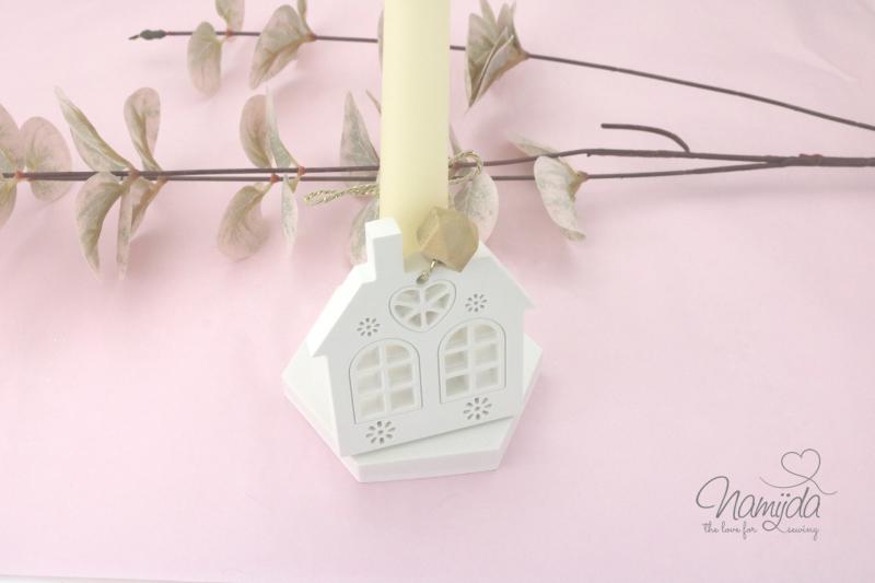 1 STÜCK ♥ GIESSFORM SILIKON KERZENHALTER SECHSECK 10cm ♥