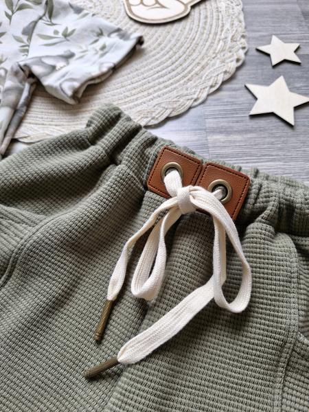 0,5 MTR. WAFFEL JERSEY 100% BAUMWOLLE - KHAKI LIGHT