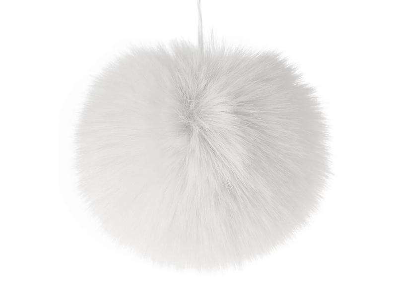 1 Stück XL FeLLbommel - WEISS - 11cm