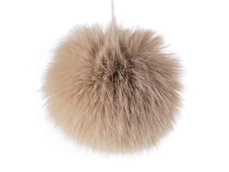 1 Stück XL FeLLbommel - TAUPE - 12cm