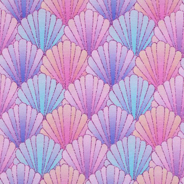 0,5 MTR. ♥ FRENCH TERRY - MERMAID MUSCHEL  ♥