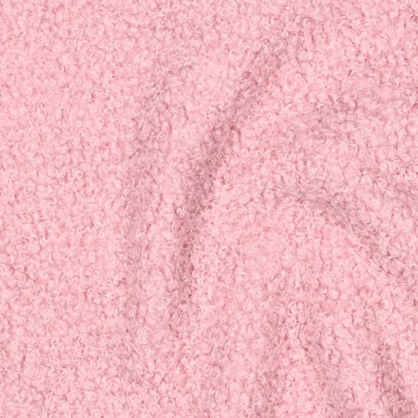 0,5 MTR. ♥ TEDDY BOUCLE  - FLEECE INNENSEITE   DOUBLEFACE HELLRoSE ♥