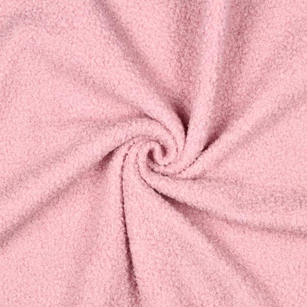 0,5 MTR. ♥ TEDDY BOUCLE  - FLEECE INNENSEITE   DOUBLEFACE HELLRoSE ♥
