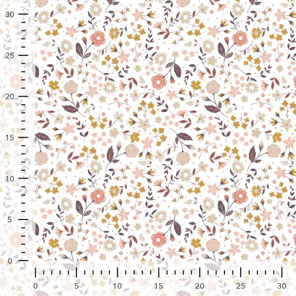 0,5 MTR.  AUTUMN MEADOW BAUMWOLLE POPELINE