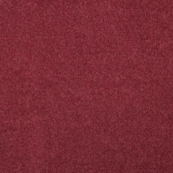 0,5 MTR. ♥ Doubelface Baumwollfleece BORDEAUX MELANGE - 100% Baumwolle ♥
