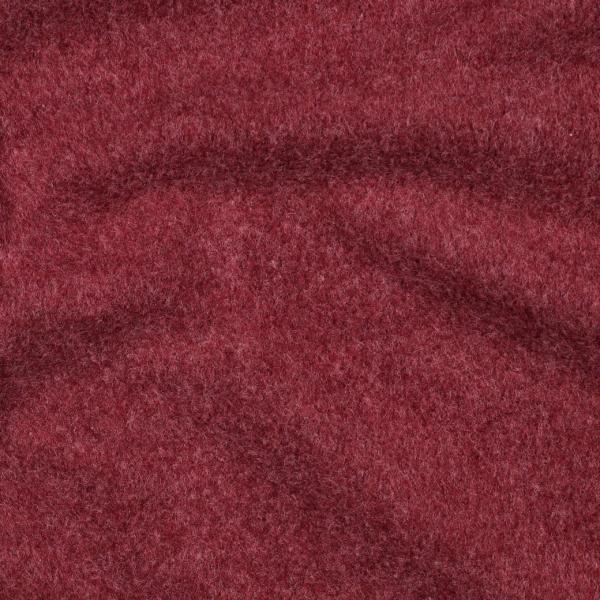 0,5 MTR. ♥ Doubelface Baumwollfleece BORDEAUX MELANGE - 100% Baumwolle ♥