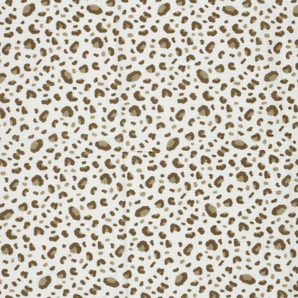 0,5 MTR. ♥ MuSSELIN LEO NATURAL BRAUN ♥