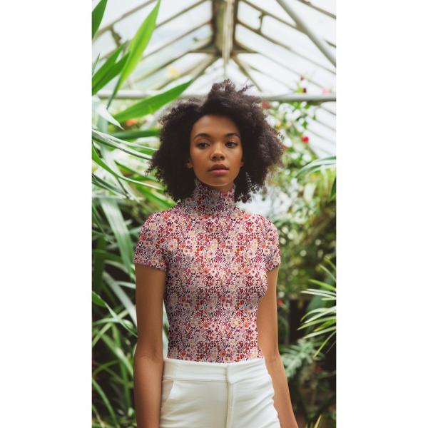 0,5 MTR. ♥ RIPPSTRICK JERSEY SPRING BLOSSOM ♥