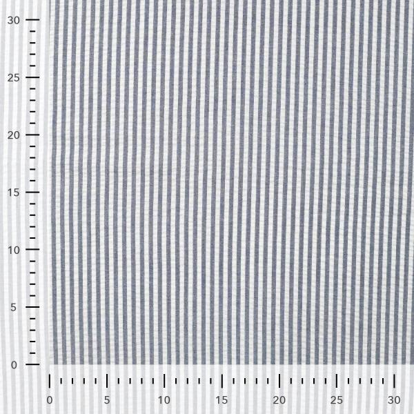 0,5 MTR. SEERSUCKER STREIFEN UNI NAVY