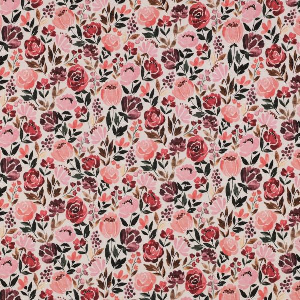 0,50 MTR. ♥ ROSY AUTUMN JERSEY  ♥