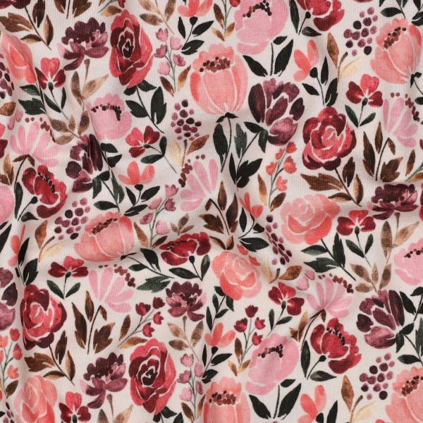 0,50 MTR. ♥ ROSY AUTUMN JERSEY  ♥