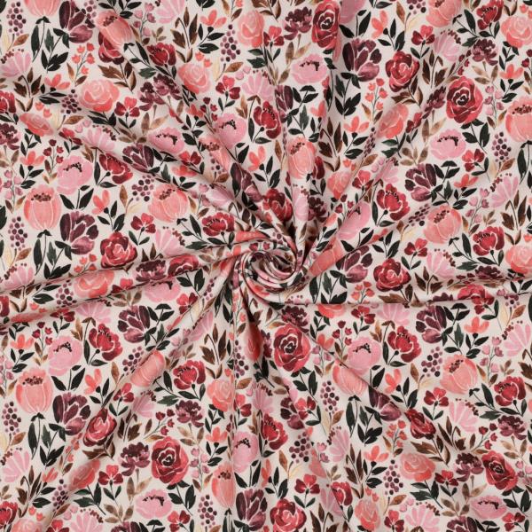 0,50 MTR. ♥ ROSY AUTUMN JERSEY  ♥