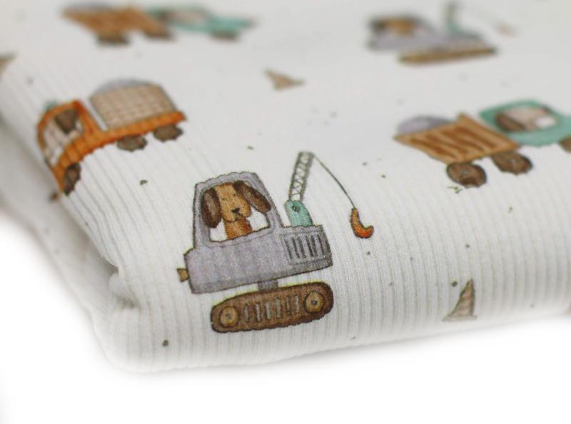 0,5 MTR. ♥ RIPPSTRICK JERSEY BAGGER DOG FOREVER  ♥