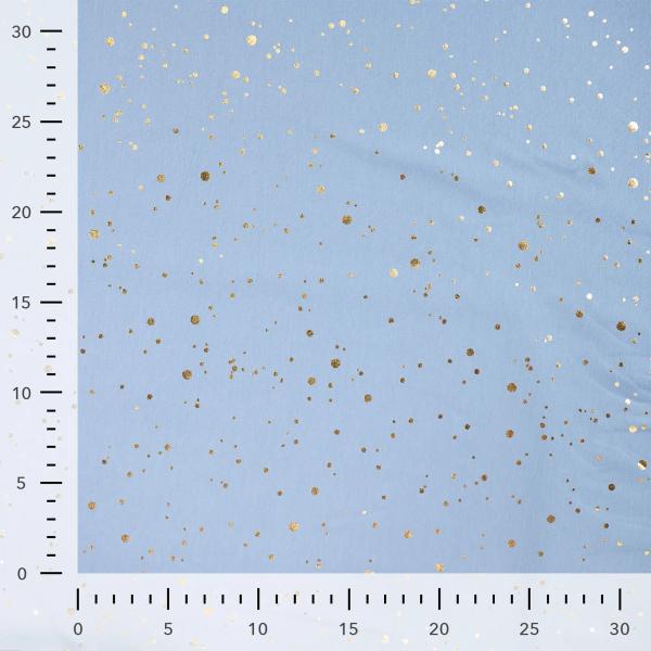 0,50 MTR. ♥ GOLDEN BLUSH FOIL JEANS JERSEY ♥