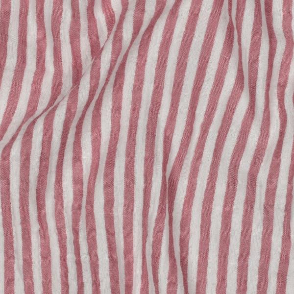 0,5 MTR. ♥ MUSSELIN STREIFEN - ROT ♥