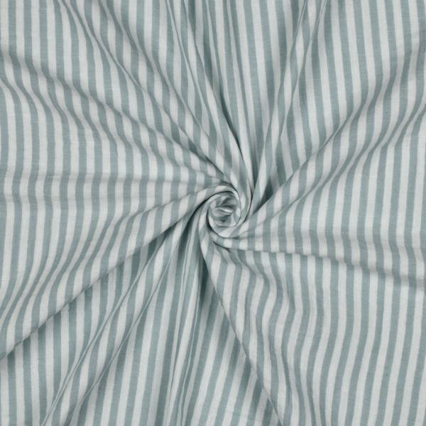 0,5 MTR. ♥ MUSSELIN STREIFEN - MINT ♥