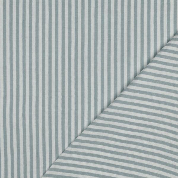 0,5 MTR. ♥ MUSSELIN STREIFEN - MINT ♥