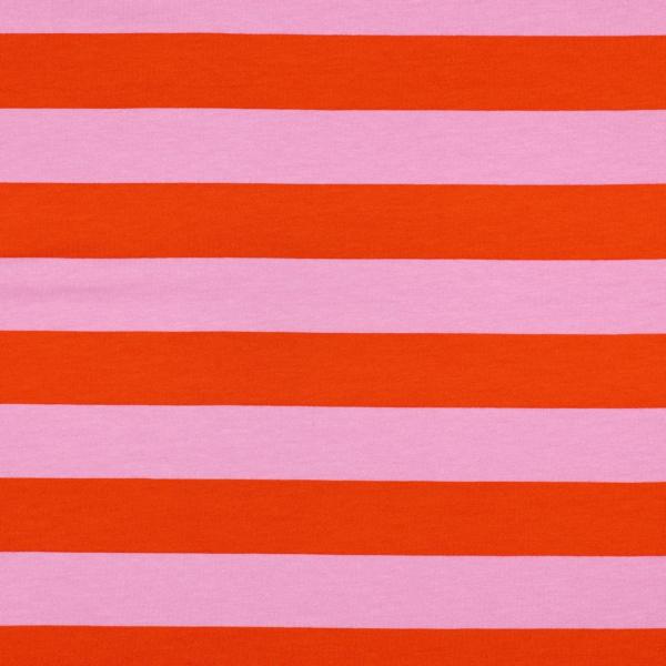 0,5 MTR. XL STREIFEN RoSA/ORANGE - SOFT SWEAT