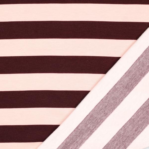 0,5 MTR. XL STREIFEN ROSE/BEERE - SOFT SWEAT