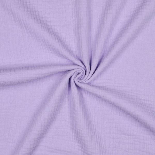 0,5 MTR. ♥ DouBLE GAUZE - Musselin FLIEDER LIGHT - Baumwollstoff ♥