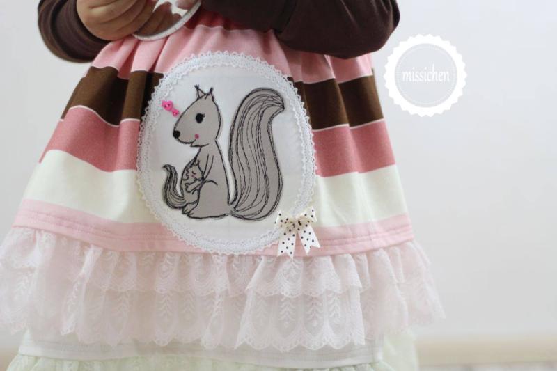 ♥1 Mtr. Spitze gerüscht - ROSA - 8cm - doppelte Falten ♥