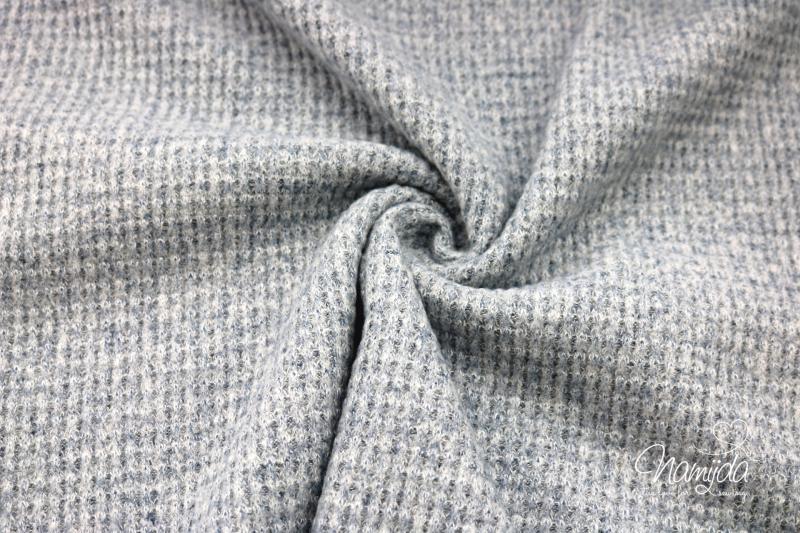 0,5 MTR.  SUPER WEICHER  STRICKSTOFF HELL JEANS MELIERT ♥
