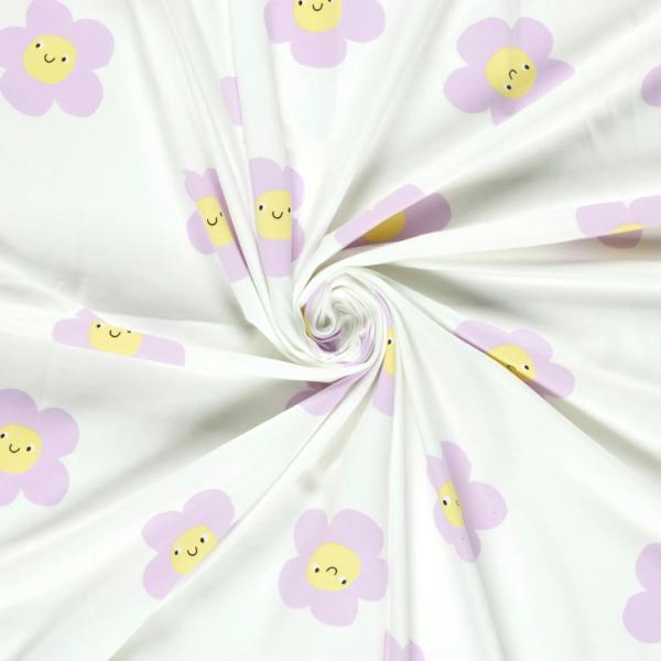 0,50 MTR. ♥ SMILING DAISIES JERSEY ♥