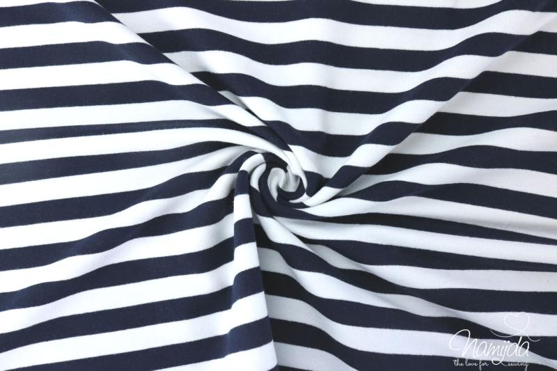 0,5 MTR. STRIPES SWEAT - NAVY/WeiSS
