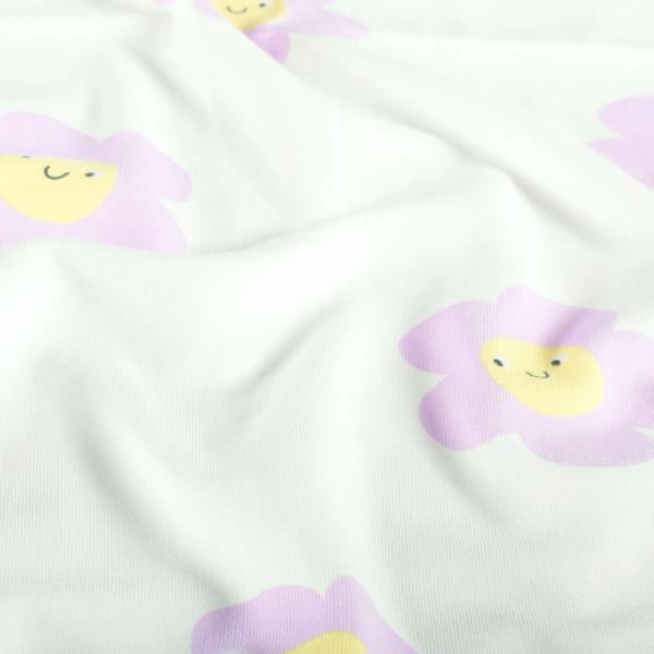 0,50 MTR. ♥ SMILING DAISIES JERSEY ♥