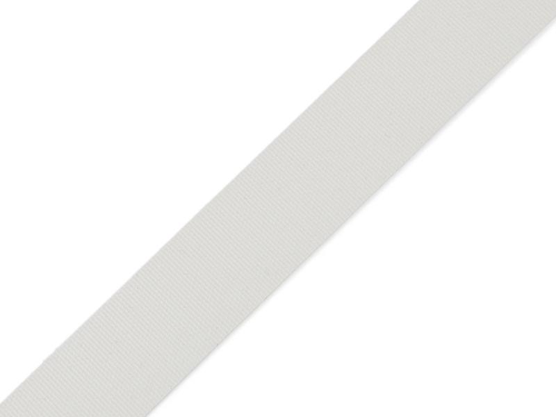 1 MTR. Bade Gummiband 20mm Bademode - Beige/Weiss