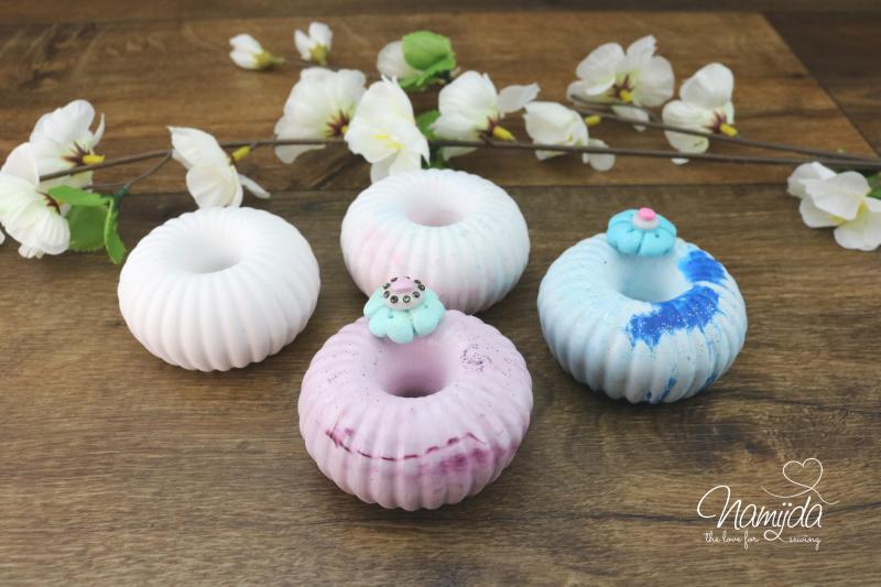 1 STÜCK ♥ GIESSFORM SILIKON DONUT / KERZENHALTER/ NÄHGEWICHT 6,5 x 3,5cm ♥