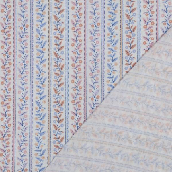 0,5 MTR. ♥ MUSSELIN LITTLE BLOSSOM STRIPES ♥
