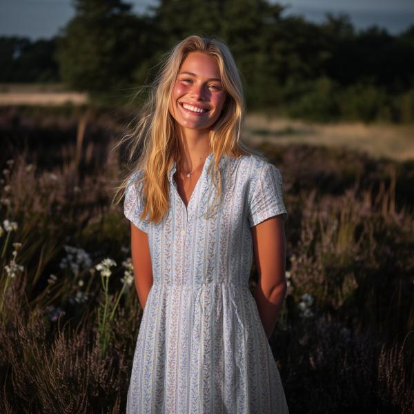 0,5 MTR. ♥ MUSSELIN LITTLE BLOSSOM STRIPES ♥