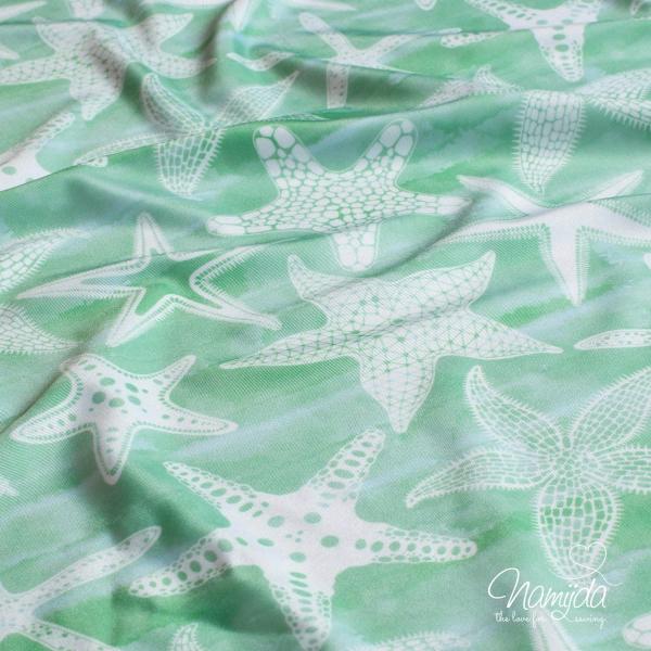 0,5 MTR. ♥ BADELYCRA SEESTERNE UV SCHUTZ 50+  ♥
